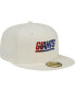 Фото #2 товара Men's Cream New York Giants Chrome Dim 59FIFTY Fitted Hat