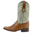 Фото #5 товара Ferrini Santa Fe Square Toe Cowboy Mens Brown, Green Casual Boots 12871-55