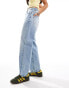 Фото #4 товара ASOS DESIGN barrel leg jean in light mid blue