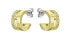 Tiny gold-plated rings with crystals Lyssa 1580346
