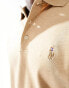 Фото #8 товара Polo Ralph Lauren icon logo pima cotton polo slim fit in camel marl