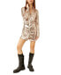 Фото #1 товара Women's Sophie Sequined Mini Shirtdress