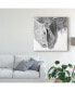 Фото #3 товара PH Burchett Black and White Horses VII Canvas Art - 15" x 20"