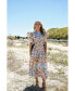 Summer Flower Cotton Midi Dress White, red, yellow, green, 4 - фото #4