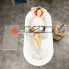 Фото #4 товара Аксессуары для бани и ванной Relaxdays Badewannenablage Dunkelbraun ausziehbar