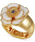 ფოტო #1 პროდუქტის Gold-Tone Mixed Color Stone Flower Statement Ring