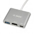 Фото #7 товара iBOX IUH3CFT1 - USB 3.2 Gen 1 (3.1 Gen 1) Type-C - HDMI,USB 3.2 Gen 1 (3.1 Gen 1) Type-A,USB 3.0 (3.1 Gen 1) Type-C - 5000 Mbit/s - Silver - 0.11 m - 50 mm