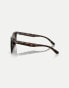 Ray-Ban rb4420 square sunglasses in tortoise with brown lens in dark brown