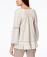 Фото #2 товара Топ Style & Co Off Shoulder Bailey Stripe White