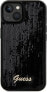 Guess Guess GUHCP15SPSFDGSK iPhone 15 6.1" czarny/black hardcase Sequin Script Metal