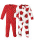 Baby Girls h Sleep and Play one piece, Poinsettia