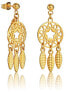 Gold-plated dream catcher earrings Happiness 90047E01012