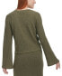 ფოტო #2 პროდუქტის Women's Tie-Front Bell-Sleeve Cardigan