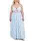 Фото #1 товара Trendy Plus Size Lace Petal Corset Dress