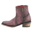 Фото #5 товара Ferrini Stacey Round Toe Zippered Cowboy Booties Womens Purple Casual Boots 6101