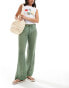 Pull&Bear crochet beach trousers in green grün, M - EU 38 - фото #1