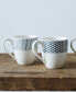 Hammock 4-Pc. Assorted Mug Set Синий и белый - фото #9