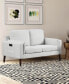Фото #6 товара 35" Wood, Steel, Foam and Polyester Nate with Power and USB Ports Loveseat