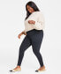 Фото #2 товара Plus Size Mid-Rise Ankle-Length Leggings, Created for Macy's