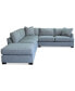 Фото #7 товара Nightford 143" 4-Pc. Fabric L Sectional, Created for Macy's