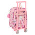 School Rucksack with Wheels Na!Na!Na! Surprise Fabulous Pink 22 x 27 x 10 cm
