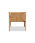Delaney Mid-Century Modern Oak Finished Wood and Hemp Accent Chair