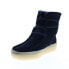 Фото #7 товара Clarks Wallabee Cup Hi 26163411 Womens Black Suede Lace Up Casual Dress Boots