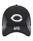 Men's Black Cincinnati Reds Active Dash Mark 39THIRTY Flex Hat