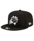 Men's Phoenix Suns Black & White 9FIFTY Snapback Hat