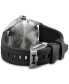 Men's Swiss Automatic Khaki Navy Scuba Black Rubber Strap Watch 43mm