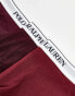 Polo Ralph Lauren 3 pack trunks in burgundy with contrasting logo waistband Красный, S - W28-30 - фото #2