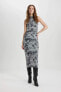 Фото #3 товара Платье женское Defacto Kadın Gri - C5076AX/GR67