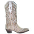 Фото #1 товара Corral Boots Studded TooledInlay Snip Toe Cowboy Womens Off White Dress Boots A