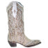 Corral Boots Studded TooledInlay Snip Toe Cowboy Womens Off White Dress Boots A