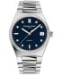 ფოტო #1 პროდუქტის Women's Swiss Automatic Highlife Diamond (1/2 ct. t.w.) Stainless Steel Bracelet Watch 34mm