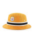 Фото #1 товара Men's Gold Pittsburgh Steelers Striped Bucket Hat