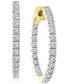 Фото #1 товара Diamond In & Out Hoop Earrings (2 ct. t.w.) in 14k Gold