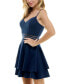 Juniors' Layered Fit & Flare Dress 13 - фото #3