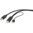 Фото #1 товара Renkforce RF-4600632 - 2 m - HDMI Type A (Standard) - DisplayPort + USB Type-A - Male - Male - Straight