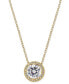 Фото #1 товара Eliot Danori silver-Tone Crystal Pendant Necklace, Created for Macy's