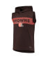 Фото #3 товара Men's Brown Cleveland Browns Active Sleeveless Pullover Hoodie