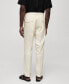 Фото #7 товара Men's Pleated Cotton Linen Trousers