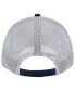 Фото #5 товара Men's Navy, White New York Yankees Logo Patch 9FORTY Trucker Snapback Hat