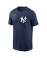 Фото #3 товара Nike Men's Aaron Judge Navy New York Yankees Fuse Name Number T-Shirt