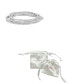 ფოტო #3 პროდუქტის Silver-Plated Multi Stretch Crystal Bracelet Set