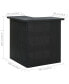 Corner Bar Table Black 39.4"x19.7"x41.3" Poly Rattan