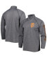 Фото #1 товара Men's Heather Gray San Francisco Giants Wordmark Raglan Quarter-Zip Top