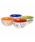 Фото #13 товара Tierra Tile Hand-Painted 4 Piece Bowl Set