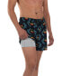 ფოტო #3 პროდუქტის Men's Oh Buoy 2N1 Sunset Crest Printed Volley 5" Swim Shorts