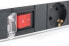 Фото #1 товара Удлинитель Digitus aluminum outlet strip with switch, 7 safety outlets, 2 m supply safety plug